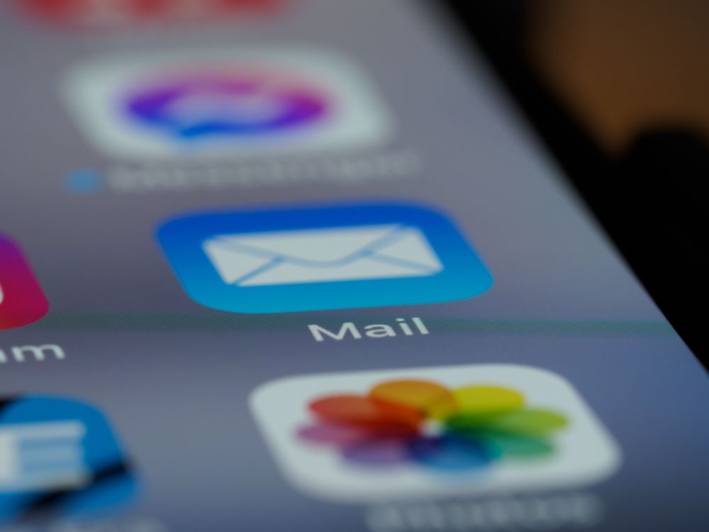 Mail app icon on a smartphone screen